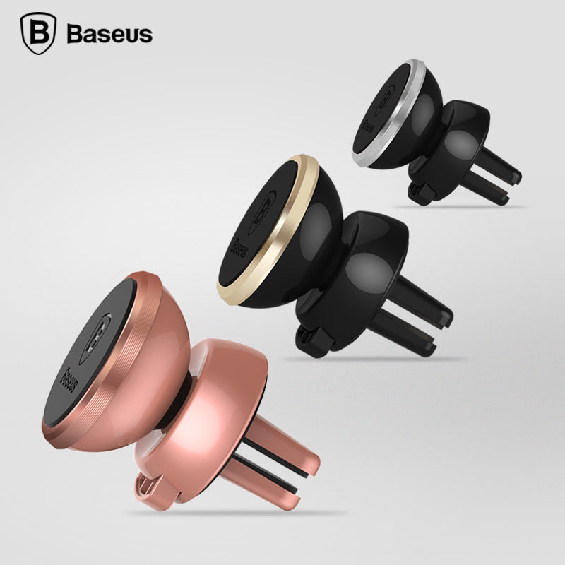 Автодержатель Baseus 360-degree Rotation Magnetic Car Air Vent Mount Holder Gold