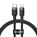 Кабель Baseus Cafule Type-C to Lightning (QC 3.0+PD 18W) 1m Чорний