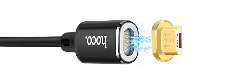 Кабель Hoco U28 Magnetic adsorption MicroUSB Чорний