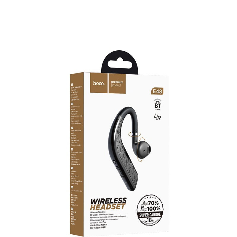 Bluetooth гарнитура Hoco E48 Superior business Black