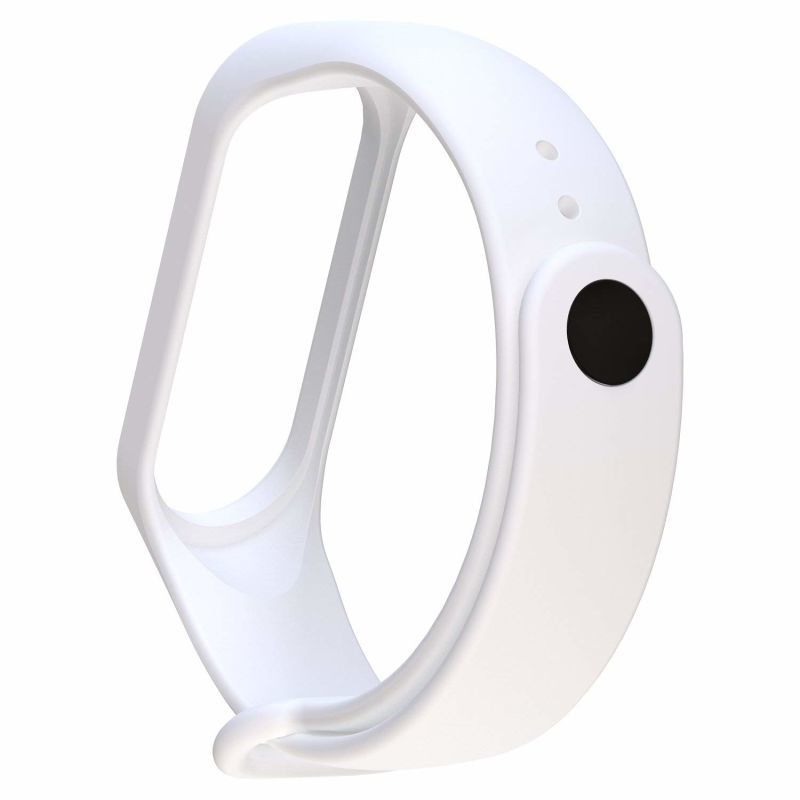 Без бренда Ремінець для фітнес-браслета Xiaomi Mi Band 3/4 White