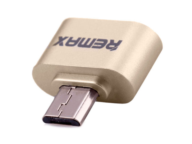 Перехідник Remax OTG Micro-USB RA-OTG Gold