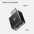 Перехідник Baseus Exquisite Type-C Male to USB Female Adapter Converter