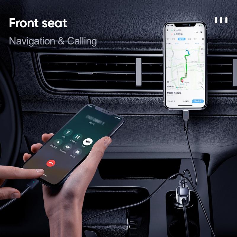 Автомобільний зарядний пристрій з виносним блоком Joyroom JR-CL03 car charger Black
