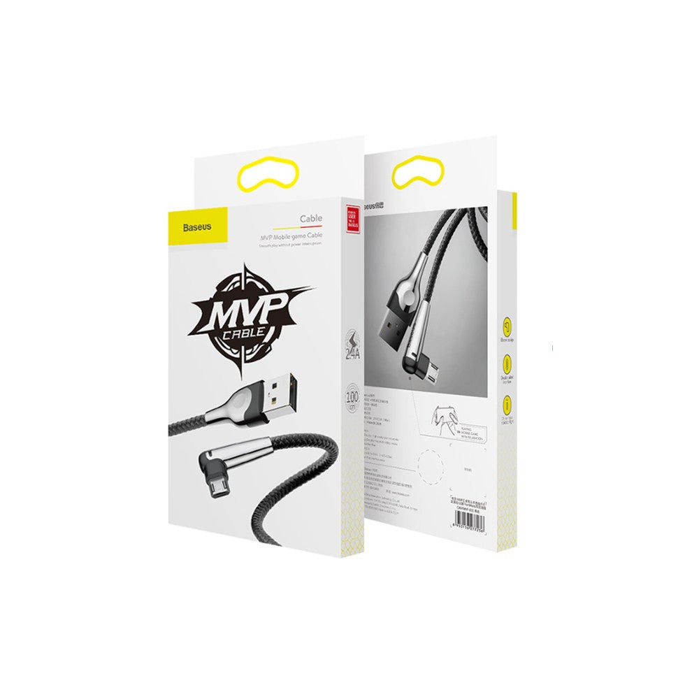 Кабель Baseus Sharp-bird for Mobile game MicroUSB (2.4A) 1m Чорний