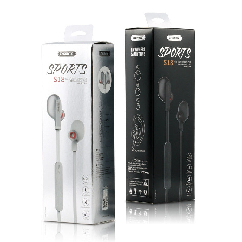 Навушники Bluetooth Remax S-18 Sports Чорний