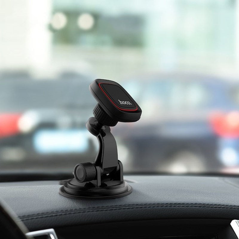 Автодержатель Hoco CA28 Happy journey series suction cup magnetic holder Black