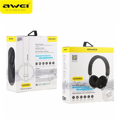 Bluetooth навушники Awei A800BL Grey