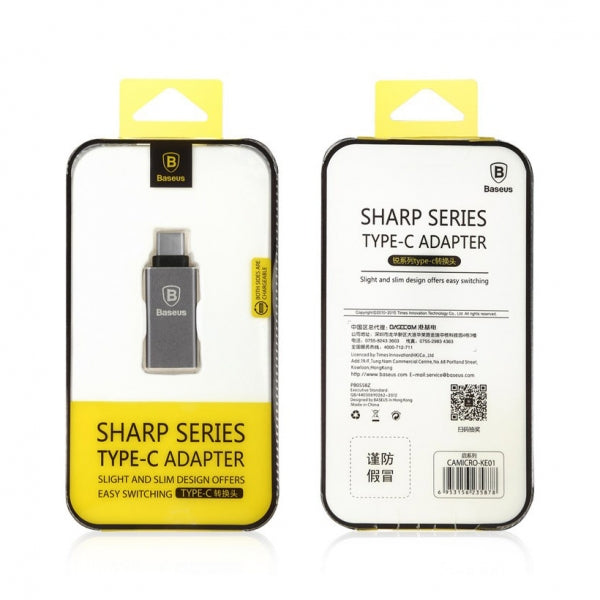 Перехідник Baseus Sharp series Type-C USB 3.1 to USB 3.0 Grey