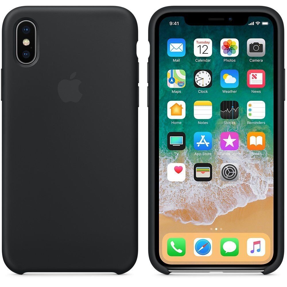 Чохол HC Silicone Case для Apple iPhone X/XS Black Без бренда