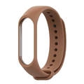 Без бренда Силіконовий ремінець для фітнес браслета Xiaomi Mi Band 3/4 Brown