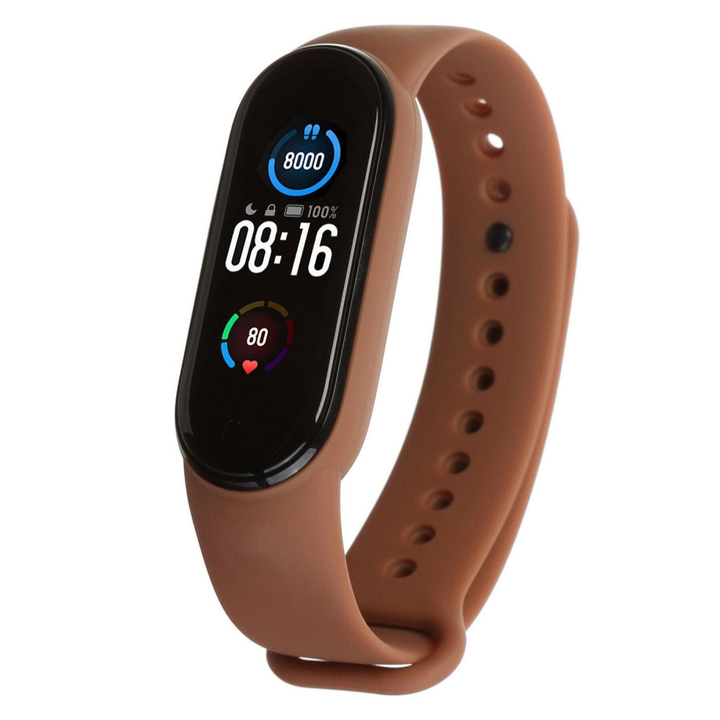 Без бренда Силіконовий ремінець для фітнес браслета Xiaomi Mi Band 5 Purple