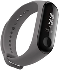 Без бренда Силіконовий ремінець для фітнес браслета Xiaomi Mi Band 3/4 Dark Grey