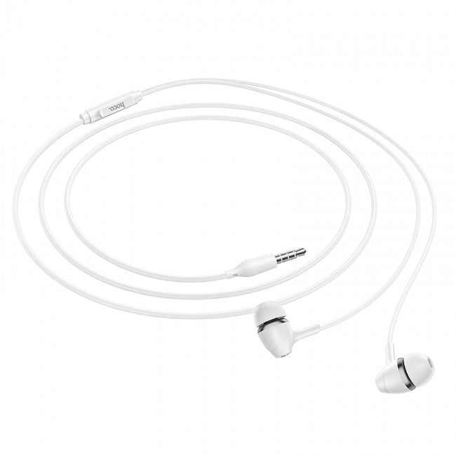 Вакуумні навушники з мікрофоном Hoco M76 Maya universal earphones Білий