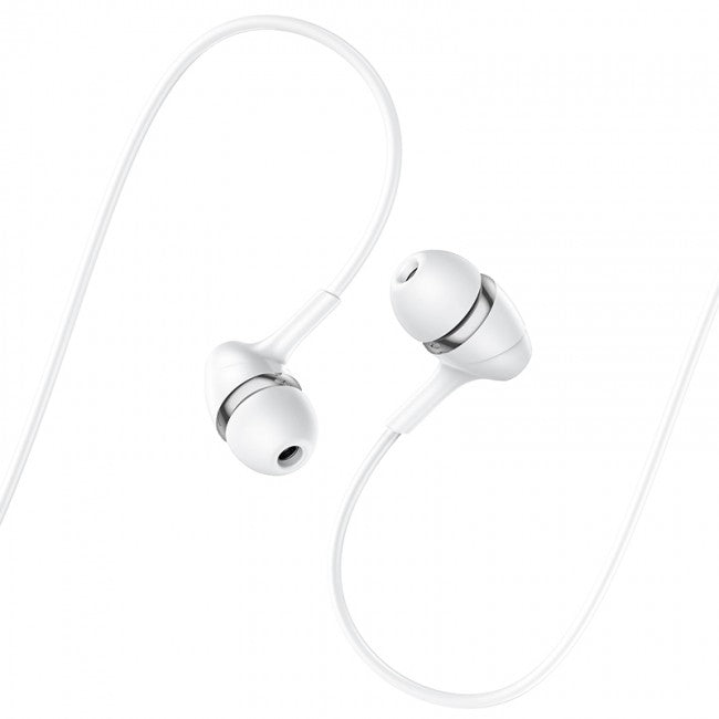 Вакуумні навушники з мікрофоном Hoco M76 Maya universal earphones Білий