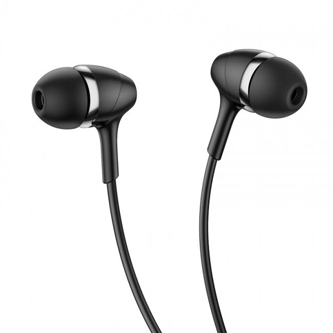 Вакуумні навушники з мікрофоном Hoco M76 Maya universal earphones Чорний
