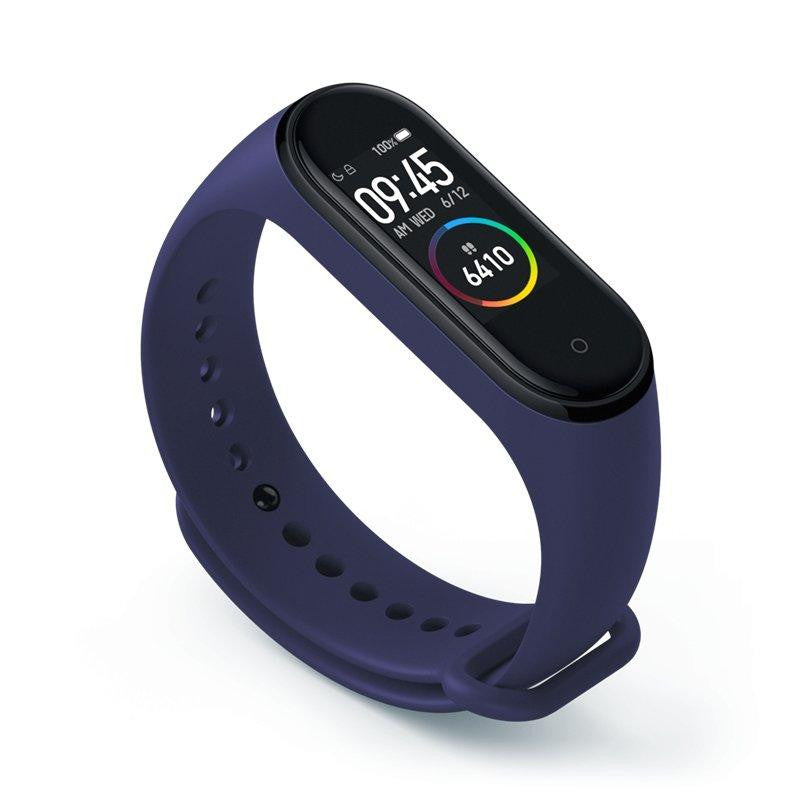 Без бренда Силіконовий ремінець для фітнес браслета Xiaomi Mi Band 5 Midnight Blue