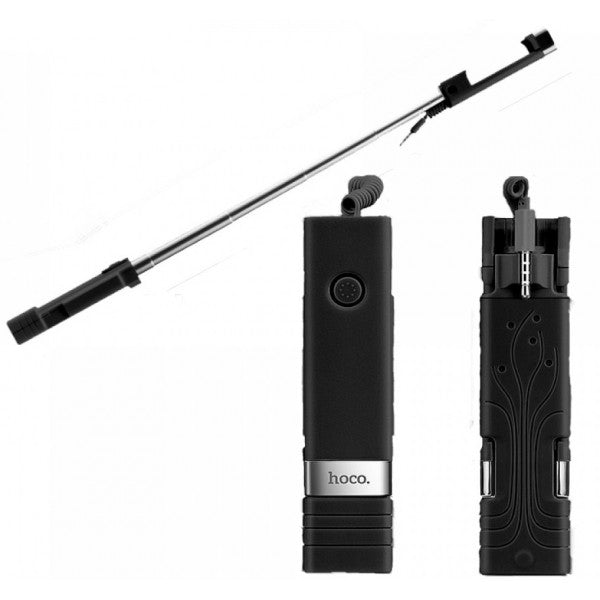 Монопод Hoco K3 Beauty wire controllable AUX Black