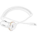 Автомобільне зарядне пристрій Hoco Z14 + Lightning Cable (1USB 3.4A) Білий