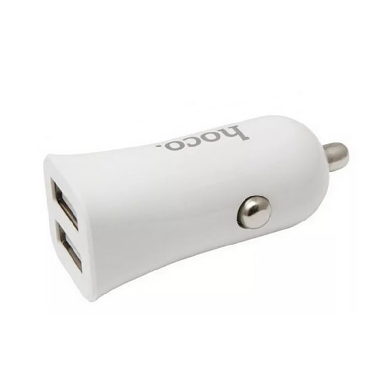 Автомобільне зарядне пристрій Hoco Z12 (2USB 2.4A) Білий