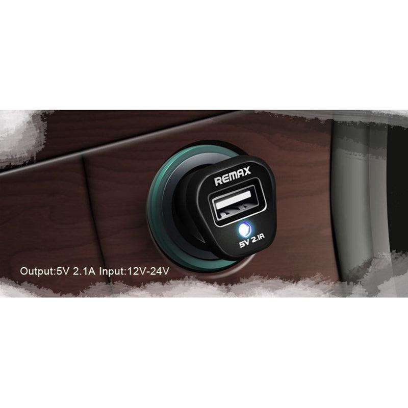 Автомобільний зарядний пристрій Remax RCC-101 Mini (1USB 2.1A) Чорний