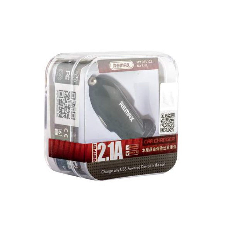 Автомобільний зарядний пристрій Remax RCC-101 Mini (1USB 2.1A) Чорний