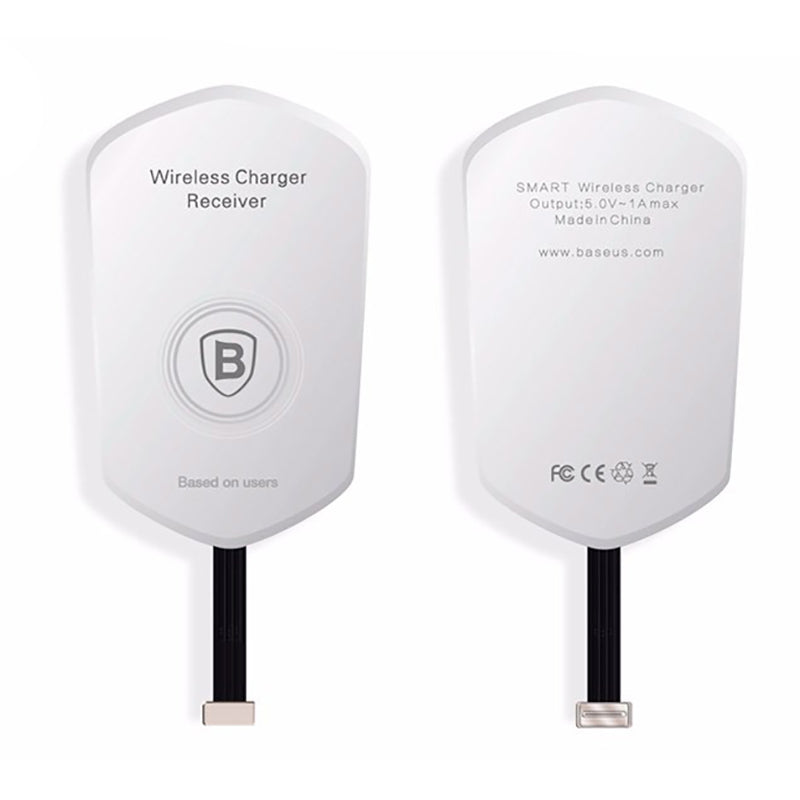 Приемник для БЗУ Baseus QI wireless Micro USB (1A) White