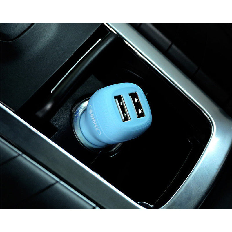 Автомобільне зарядне пристрій Remax RCC207 Flinc (2USB 2.4A) Blue