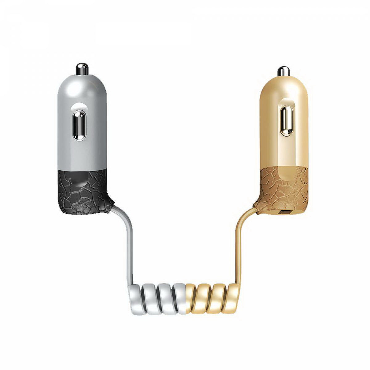 Автомобільний зарядний пристрій Remax Finchy RCC103 + Lightning USB Cable (1USB 3.4A) Срібний