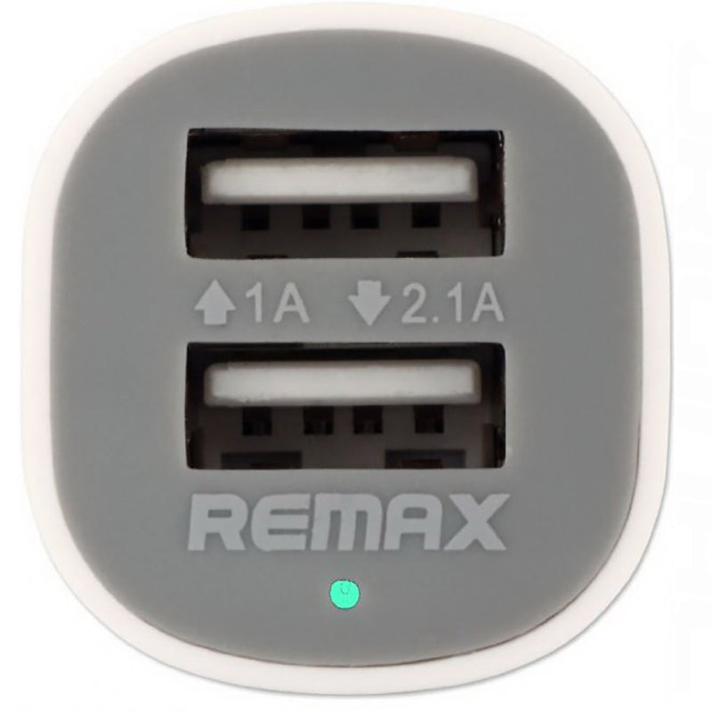 Автомобільний зарядний пристрій Remax RCC-201 Mini (2USB 2.1A) Білий