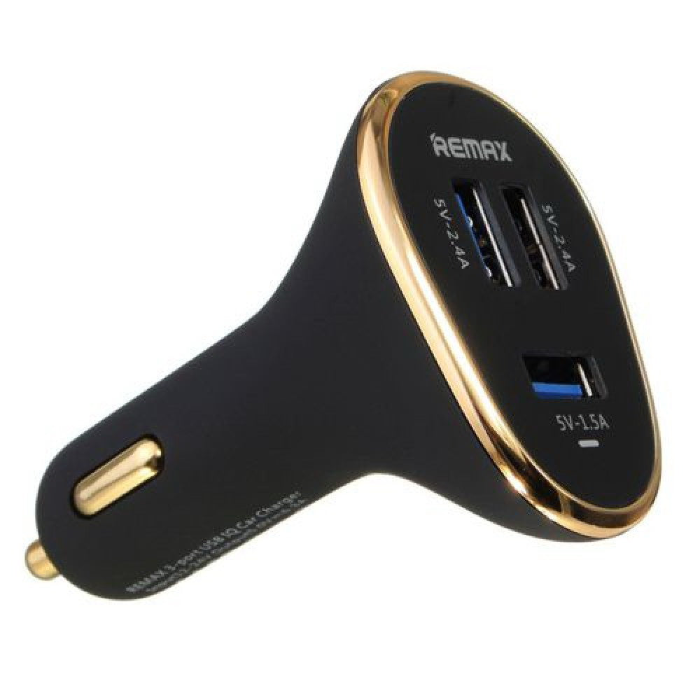 Автомобільне зарядне пристрій Remax RCC302 (3USB 6.3A) Black