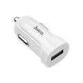 Автомобільне зарядне пристрій Hoco Z2 (1USB 1.5А) Білий