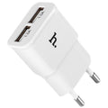 Мережеве зарядне пристрій Hoco UH202 (2USB 2.1А) White