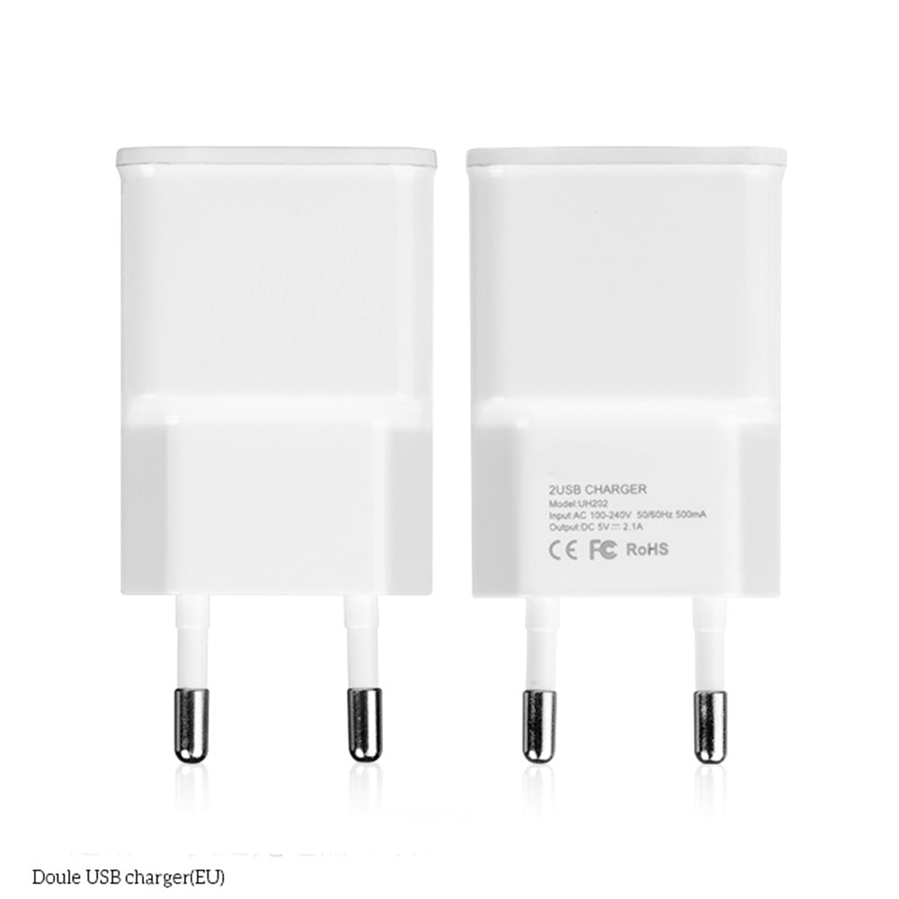 Мережеве зарядне пристрій Hoco UH202 (2USB 2.1А) White