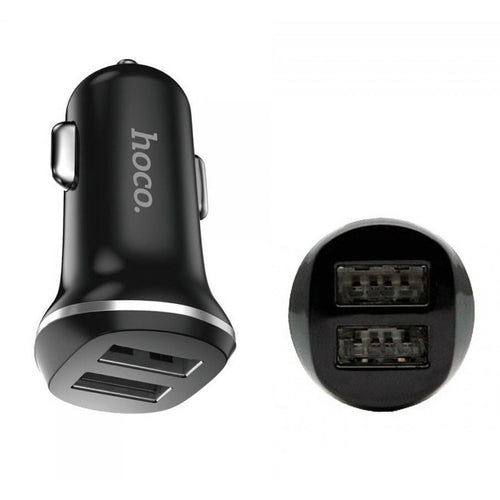 Автомобільний зарядний пристрій Hoco Z1 (2USB 2.1A) Black