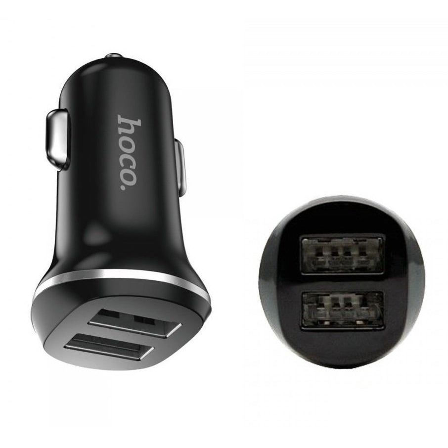 Автомобільний зарядний пристрій Hoco Z1 (2USB 2.1A) Black