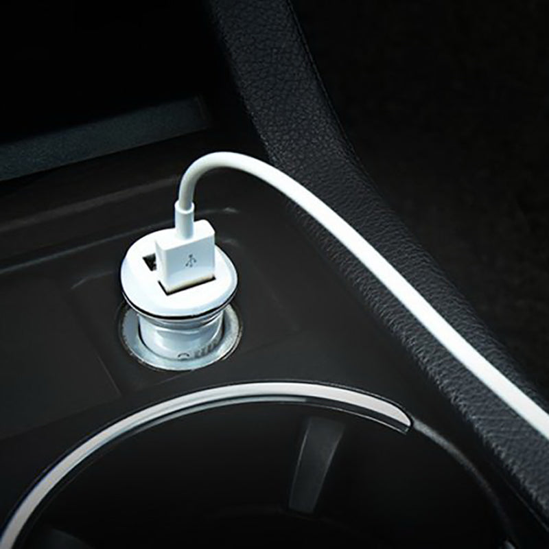 Автомобільний зарядний пристрій Hoco Z1 з Lightning USB 2USB 2.1А White