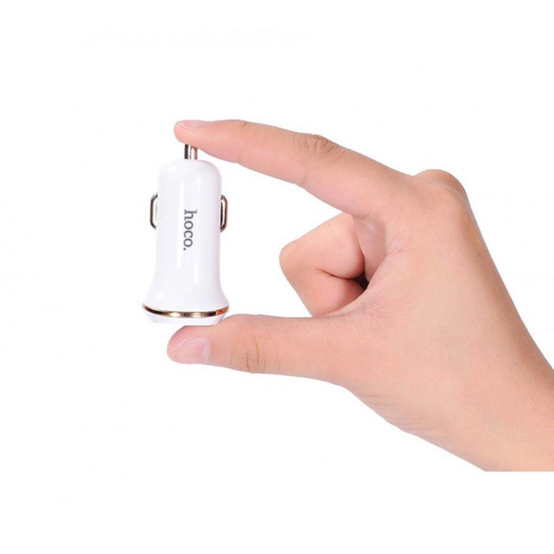 Автомобільний зарядний пристрій Hoco Z1 з Lightning USB 2USB 2.1А White