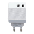 Мережеве зарядне пристрій Hoco C23A HAOKE (2USB 2.4А) White
