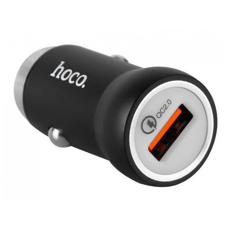 Автомобільний зарядний пристрій Hoco Z4 QC2.0 (1USB 2А) Чорний