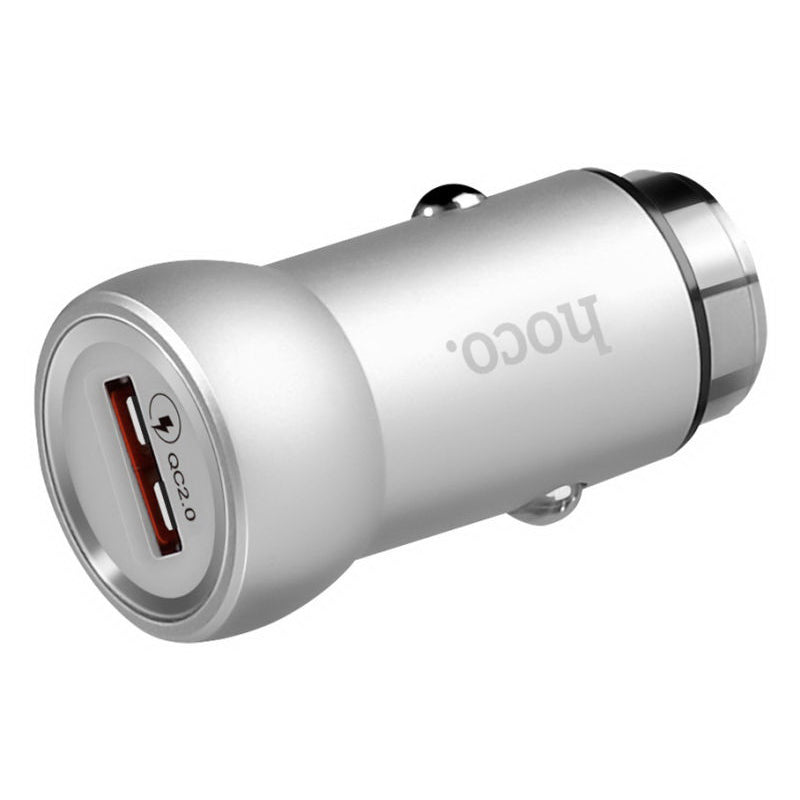 Автомобільний зарядний пристрій Hoco Z4 QC2.0 (1USB 2А) Срібний