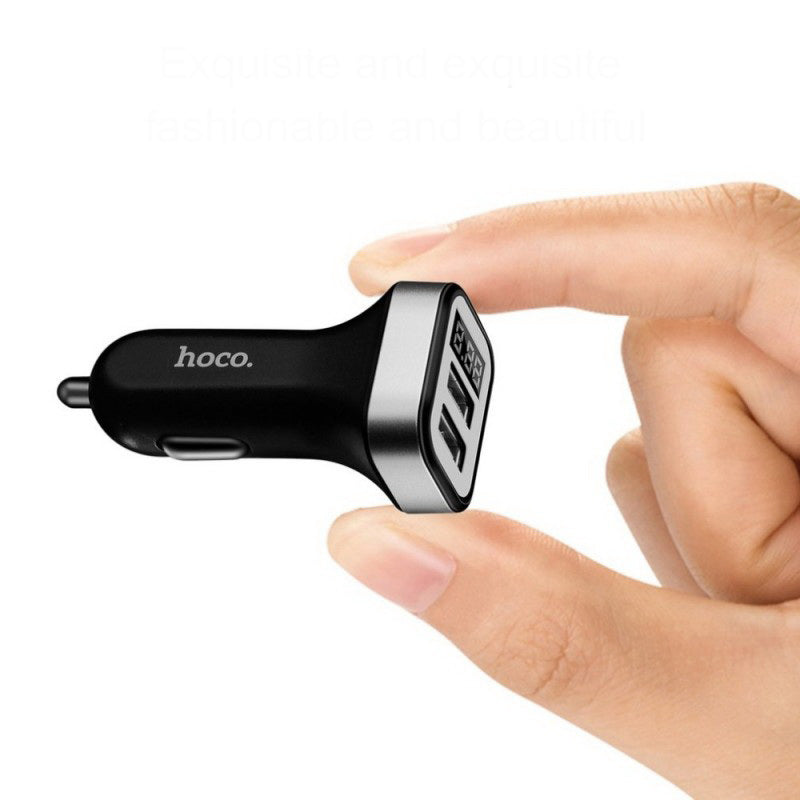 Автомобільний зарядний пристрій Hoco Z3 Fast Charger (2USB 3.1А) Чорний