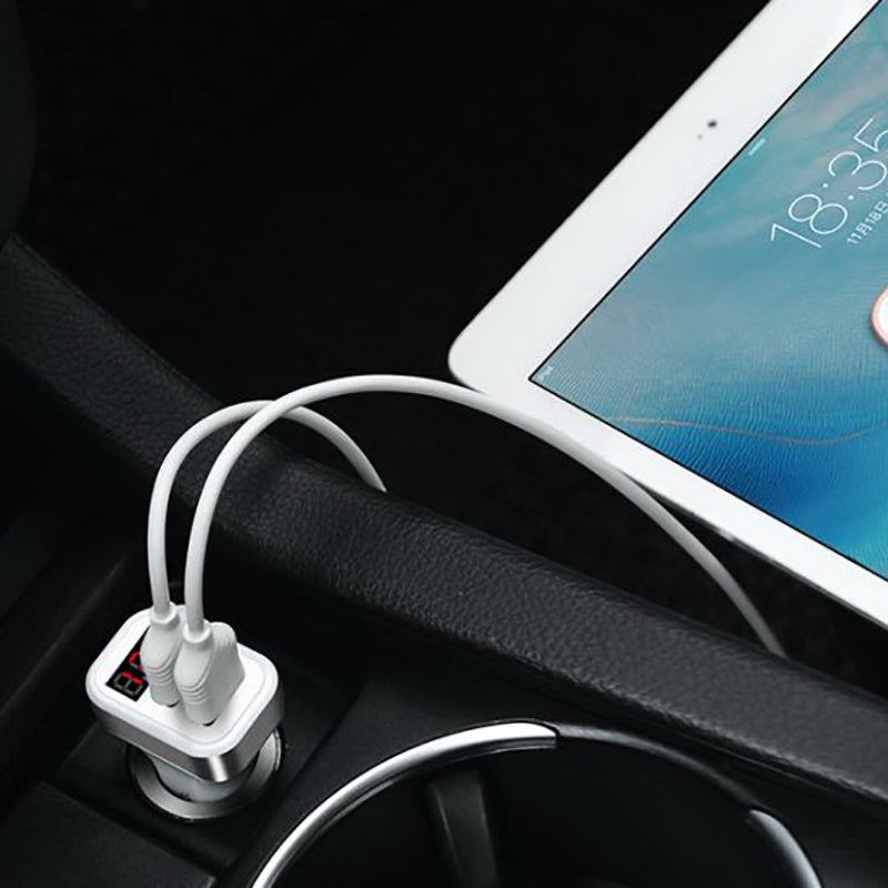 Автомобільний зарядний пристрій Hoco Z3 Fast Charger (2USB 3.1А) Білий