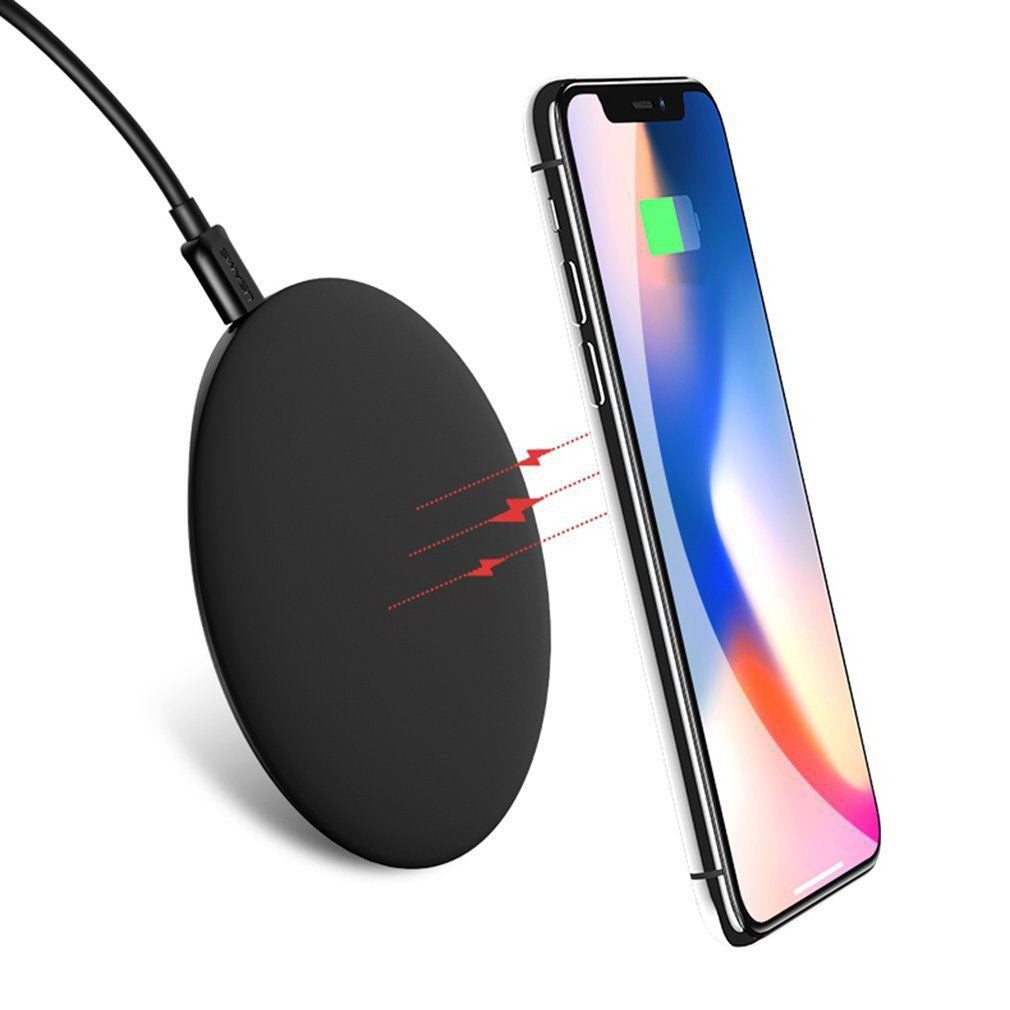 Бездротовий зарядний пристрій Usams US-CD24 Wireless Fast Charging Pad Boswell Series Чорний