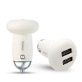 Автомобільний зарядний пристрій Remax Mushroom RCC210 (2USB 2.1A) Білий