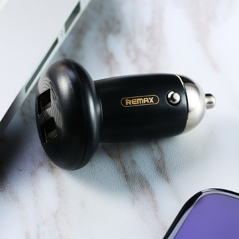 Автомобільний зарядний пристрій Remax Mushroom RCC210 (2USB 2.1A) Чорний
