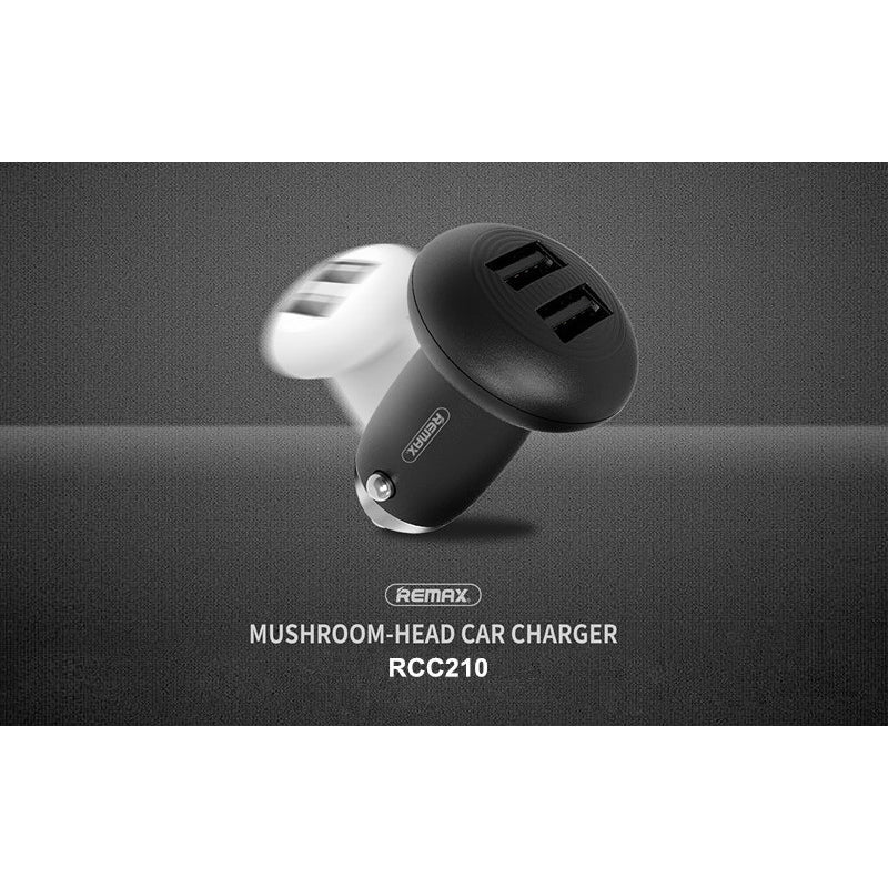 Автомобільний зарядний пристрій Remax Mushroom RCC210 (2USB 2.1A) Білий