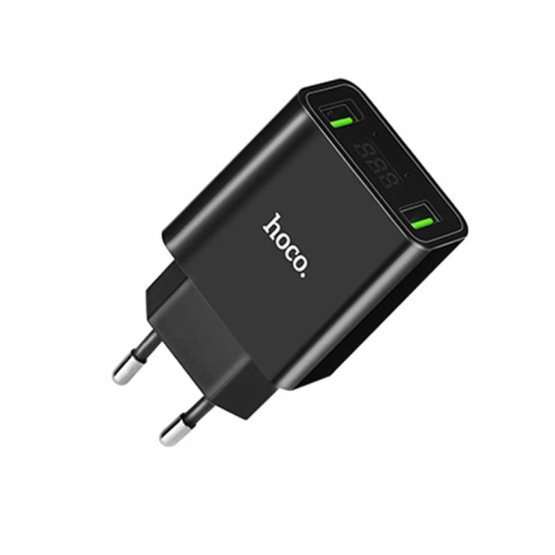 Мережеве зарядне пристрій Hoco C25A (2USB 2.2A) Black