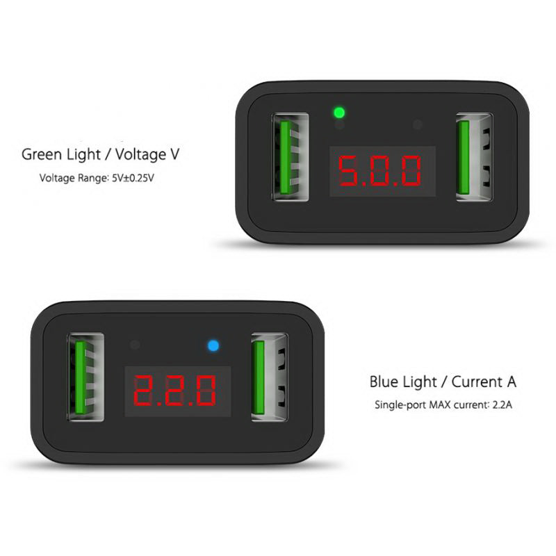 Мережеве зарядне пристрій Hoco C25A (2USB 2.2A) Black
