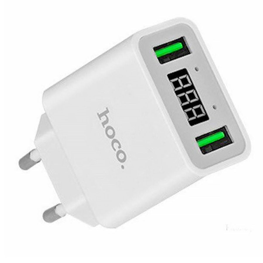 Мережеве зарядне пристрій Hoco C25A (2USB 2.2A) White